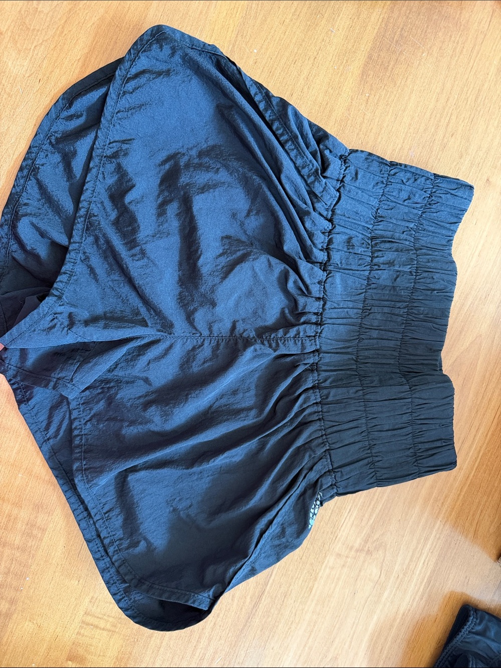 Free People Black High-Waist Athletic Shorts